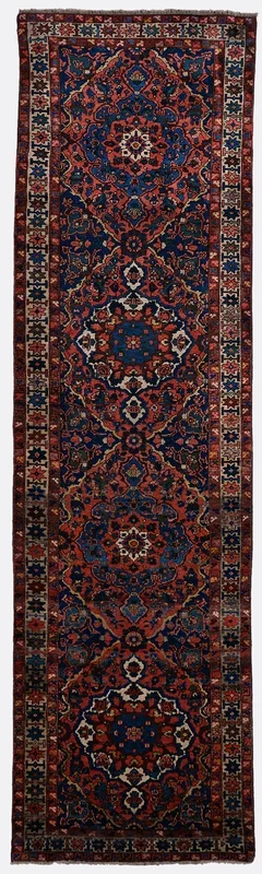 Vintage Persian Bakhtiari Rug – 3’3″ x 11’10”