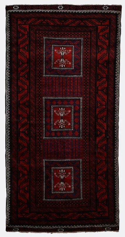 Vintage Persian Baluch Rug – 3’8″ x 7’1″