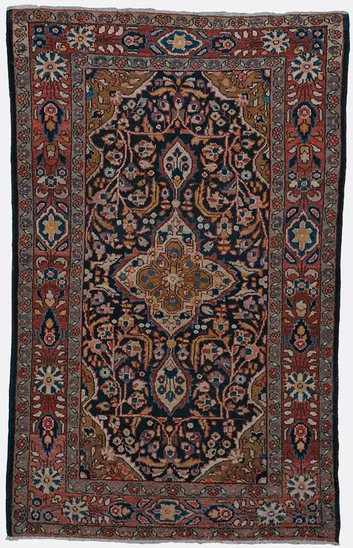 Vintage Persian Farahan Rug – 4′ x 6’6″