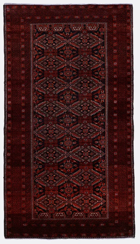Vintage Persian Hamadan Rug – 3’2″ x 5’11”