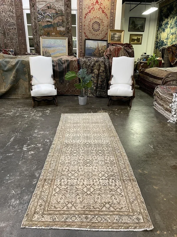 Vintage Persian Hamadan Rug – 3’5″ x 9’1″