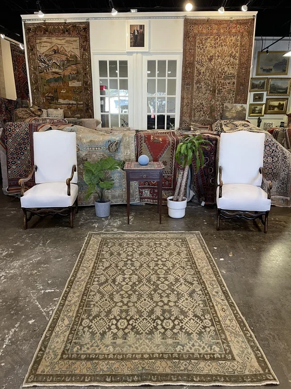 Vintage Persian Hamadan Rug – 4’5″ x 6’9″