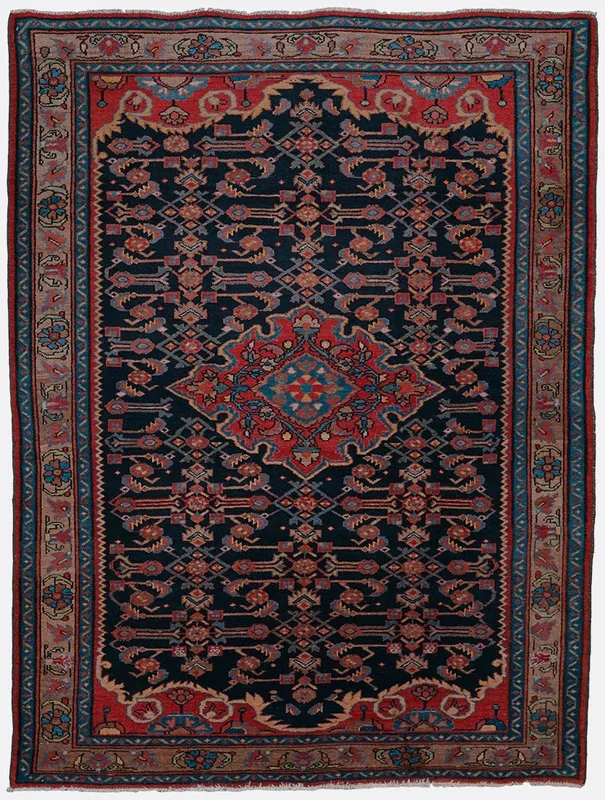 Vintage Persian Hamadan Rug – 4’9″ x 6’5″