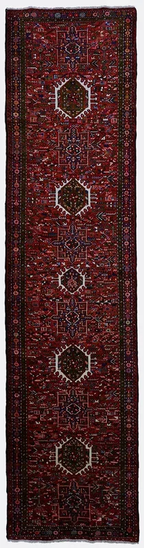 Vintage Persian Heriz Rug – 2’11” x 11’11”