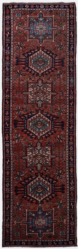 Vintage Persian Heriz Rug – 3’4″ x 10’10”