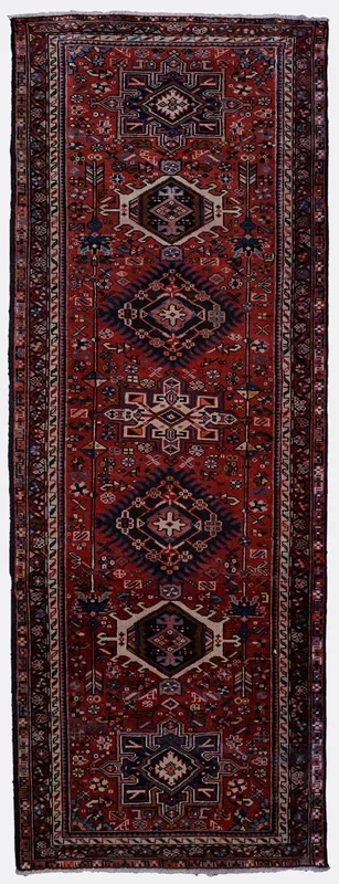 Vintage Persian Heriz Rug – 3’5″ x 9′