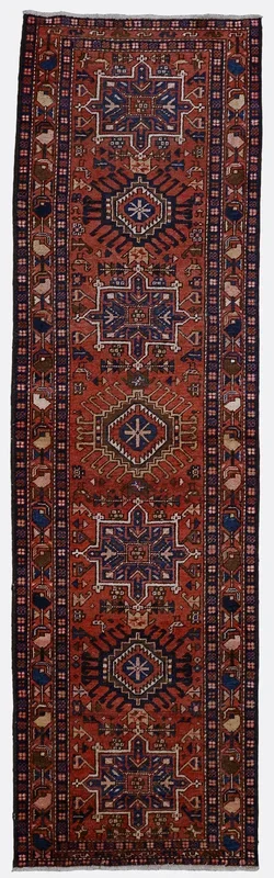 Vintage Persian Heriz Rug – 3′ x 10’6″