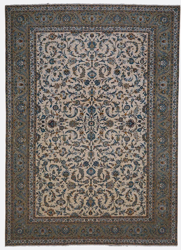 Vintage Persian Kashan Rug – 10′ x 13’11”