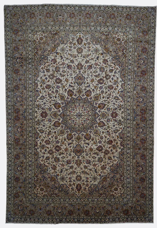 Vintage Persian Kashan Rug – 8′ x 11’10”