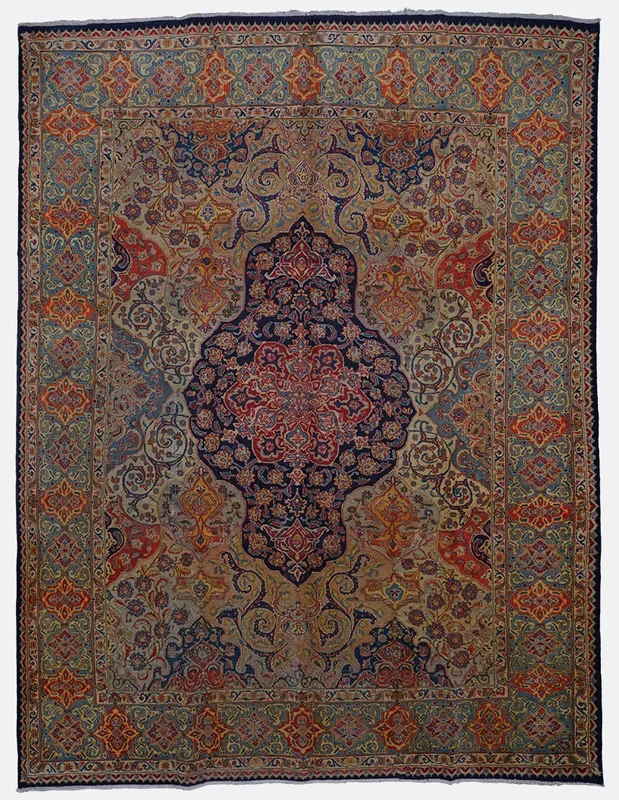 Vintage Persian Kashan Rug – 9’8″ x 12’10”