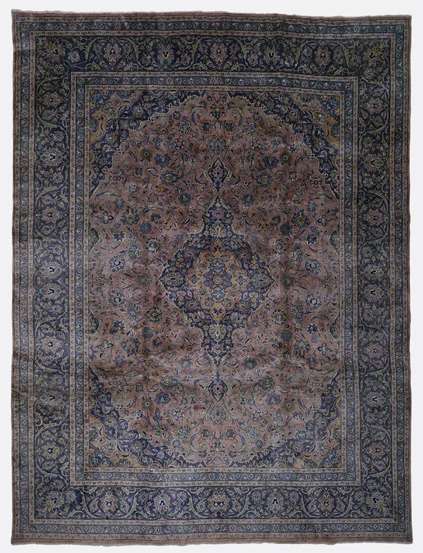 Vintage Persian Mashad Rug – 9’10” x 12’10”