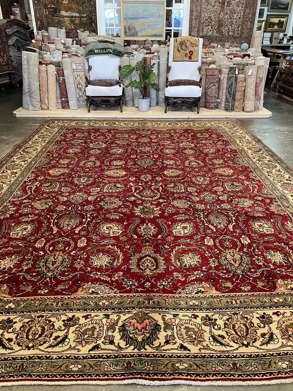 Vintage Persian Tabriz Rug – 10’6″ x 13’9″