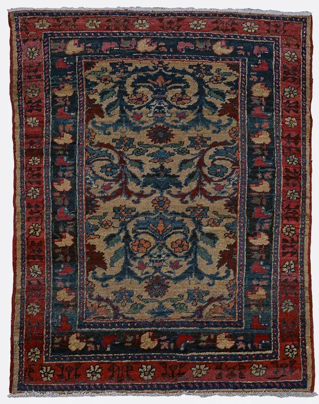 Vintage Persian Tabriz Rug – 3’3″ x 4’2″