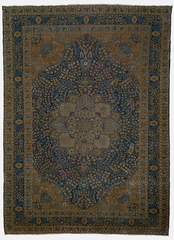 Vintage Persian Tabriz Rug – 8’9″ x 12’2″