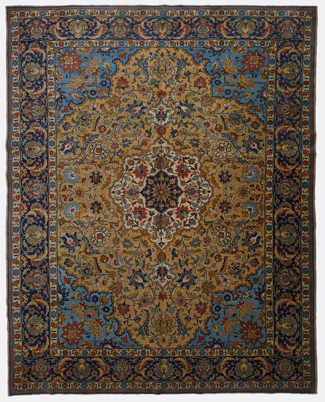 Vintage Persian Tabriz Rug – 9’10” x 12’7″