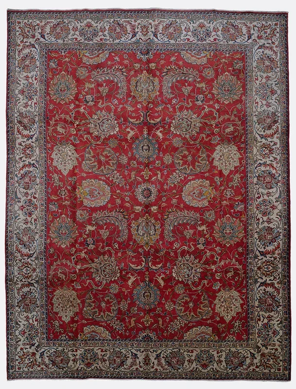 Vintage Persian Tabriz Rug – 9’8″ x 13′