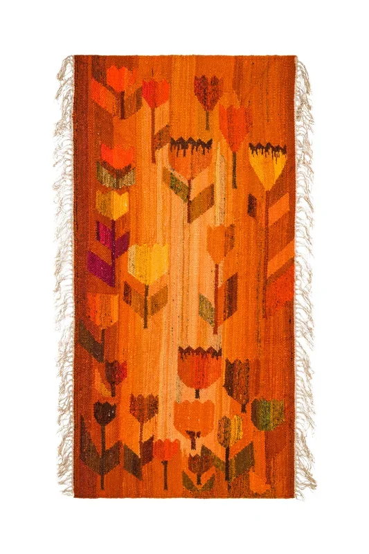 Vintage Polish Floral Tapestry 3’10” x 2′