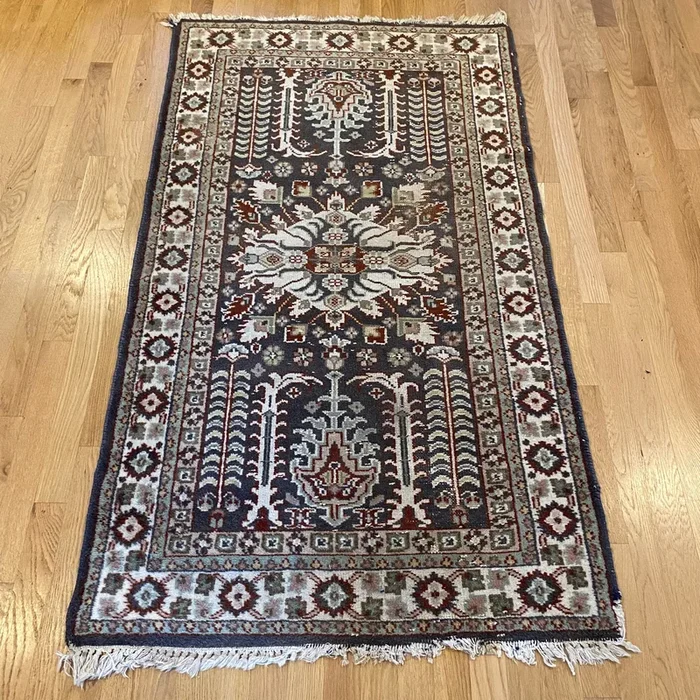 Vintage Rug, 2′ 11 x 5′ 4 Blue