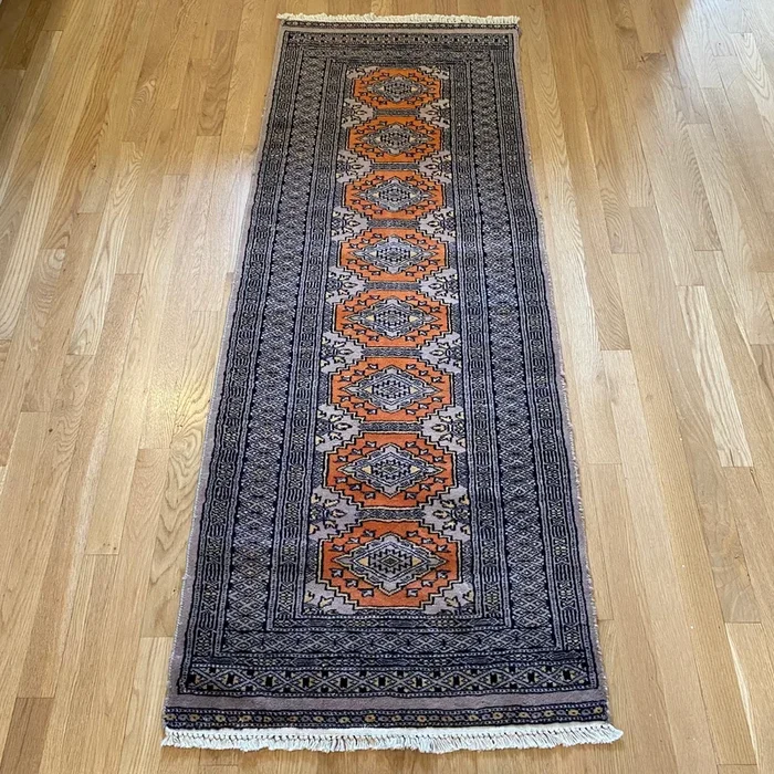 Vintage Rug, 2′ 2 x 5′ 10 Orange