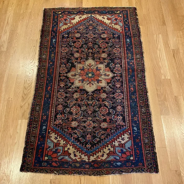 Vintage Rug, 2′ 7 x 4′ 4 Blue