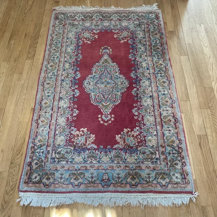 Vintage Rug, 3′ 1 x 5′ 3 Pink