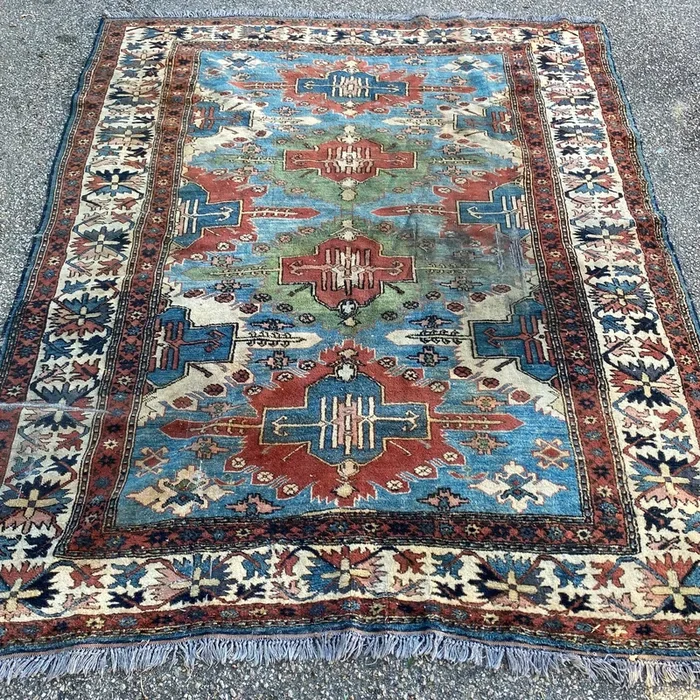 Vintage Rug, 5′ 9 x 7′ 4 Blue