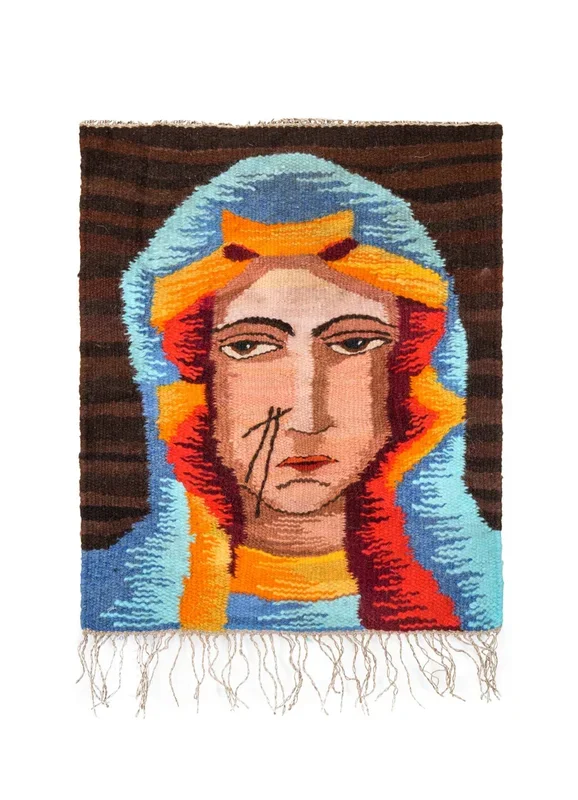 Vintage Scandinavian Portrait Tapestry 2′ x 1’7″