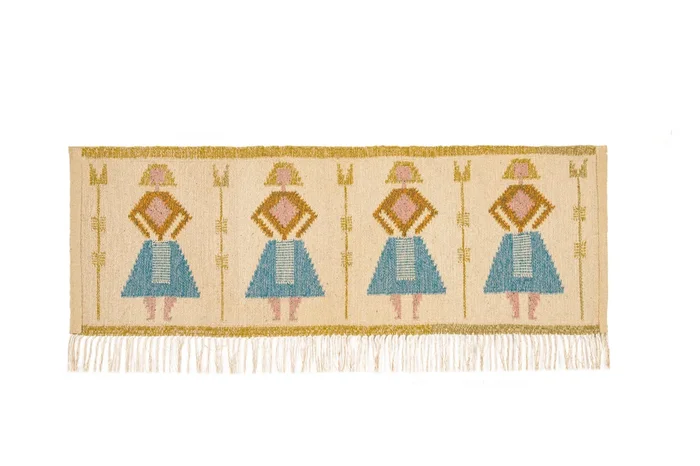 Vintage Scandinavian Tapestry 4’2″ x 1’5″
