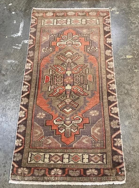 Vintage Turkish Anatolian Rug – 1’8″ x 3’3″