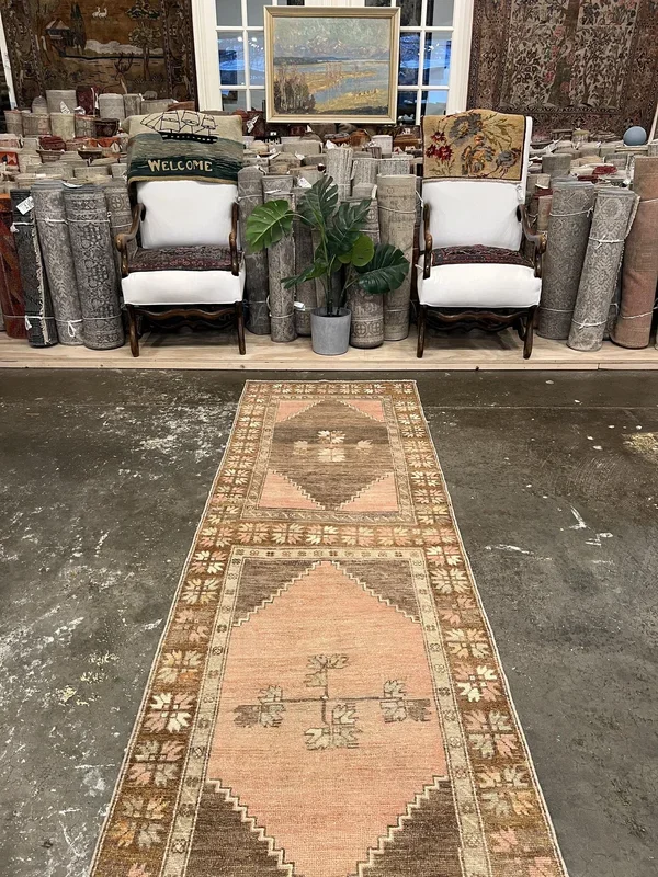 Vintage Turkish Anatolian Rug – 2’11” x 13’3″