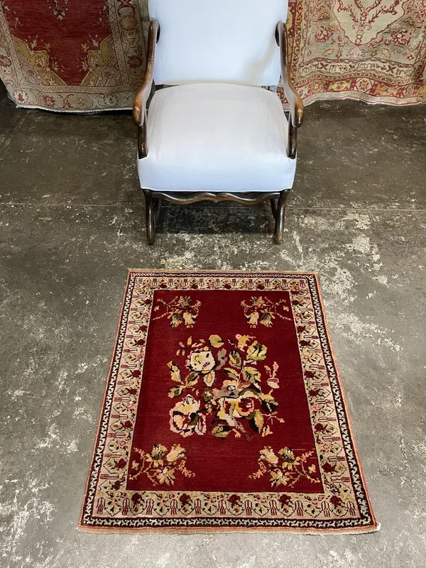 Vintage Turkish Anatolian Rug – 2’7″ x 3′