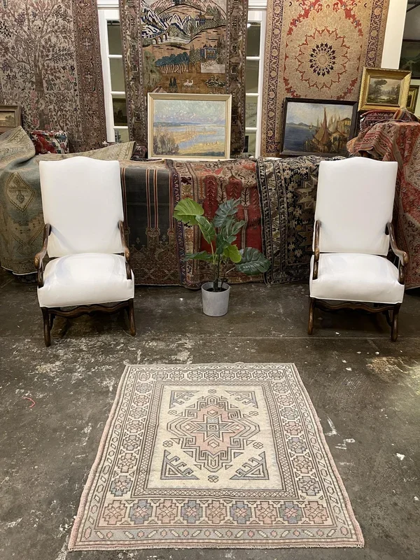 Vintage Turkish Anatolian Rug – 3’5″ x 4′