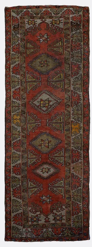 Vintage Turkish Anatolian Rug – 3’5″ x 9’9″