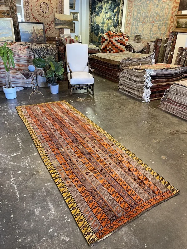 Vintage Turkish Anatolian Rug – 3’7″ x 10’4″