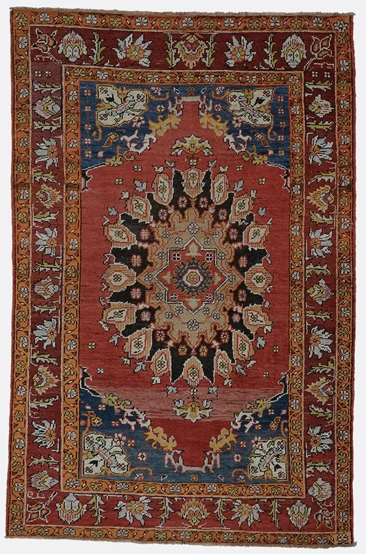Vintage Turkish Anatolian Rug – 4′ x 6’3″