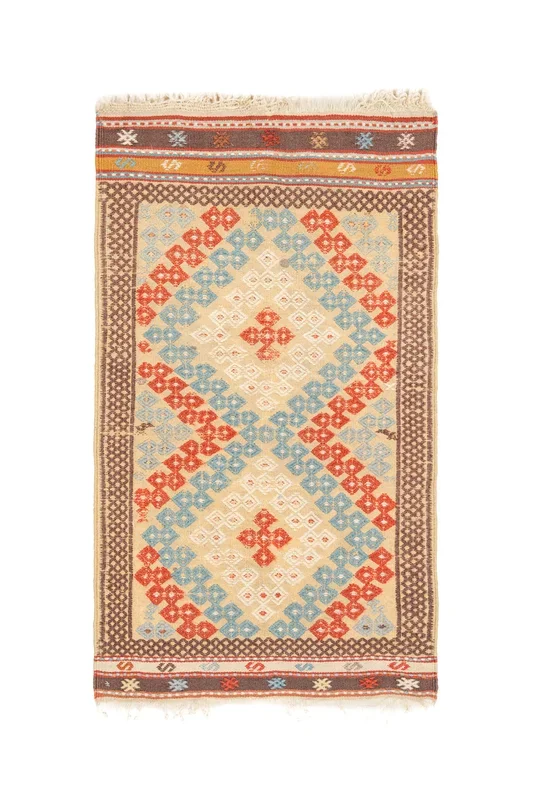 Vintage Turkish Cecim Kilim 3’2″ x 2′