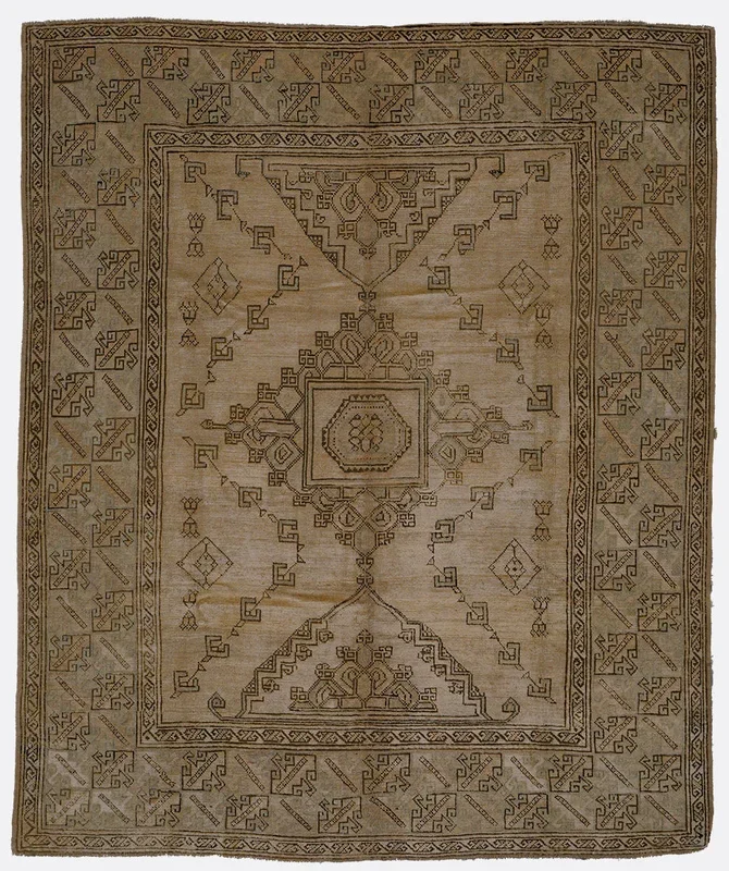 Vintage Turkish Ezine Rug – 6’1″ x 7’3″