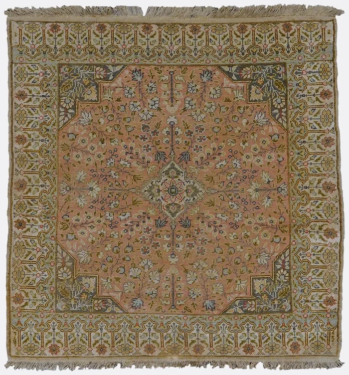 Vintage Turkish Kayseri Rug – 2’8″ x 2’9″