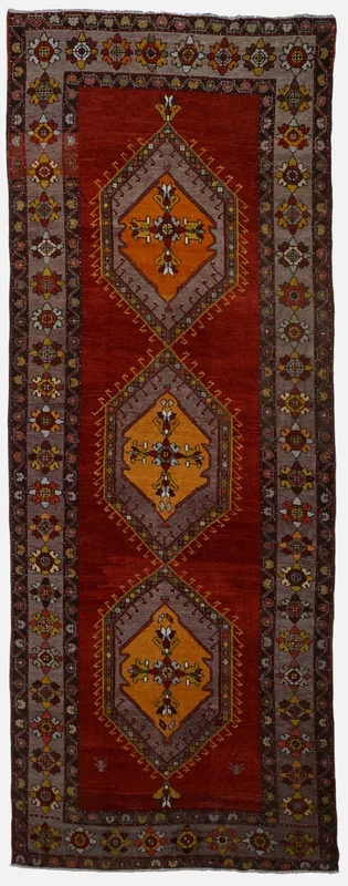 Vintage Turkish Oushak Rug – 4’7″ x 11’7″