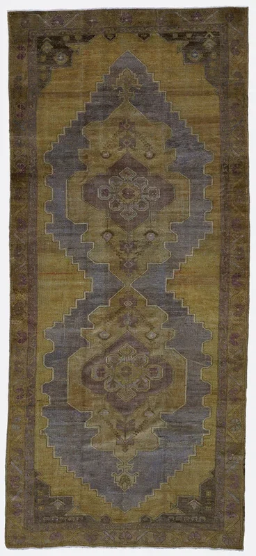 Vintage Turkish Oushak Rug – 4’9″ x 11’4″