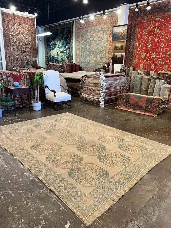 Vintage Turkish Turkmen Rug – 7’1″ x 9’11”