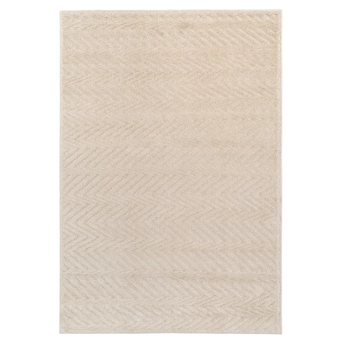 Warm White Chevron Rug – Sula