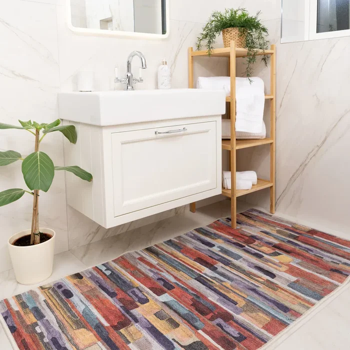 Washable Bathroom Mat – Blur