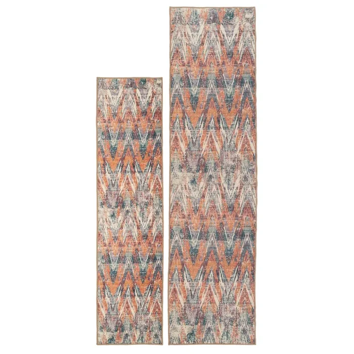 Washable Multicolour Zig Zag Runner – Ziggy