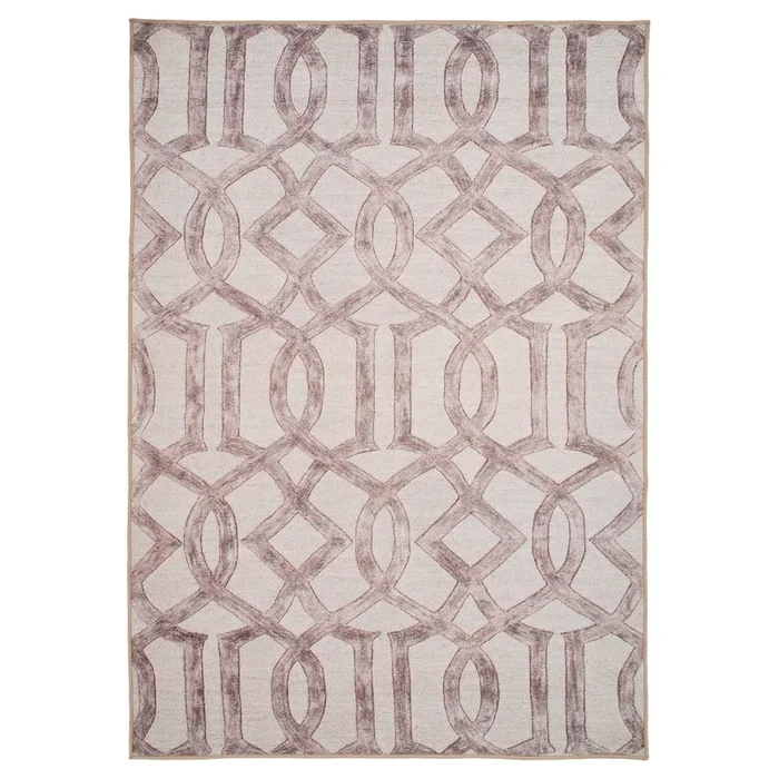 Washable Neutral Geometric Rug – Burrow