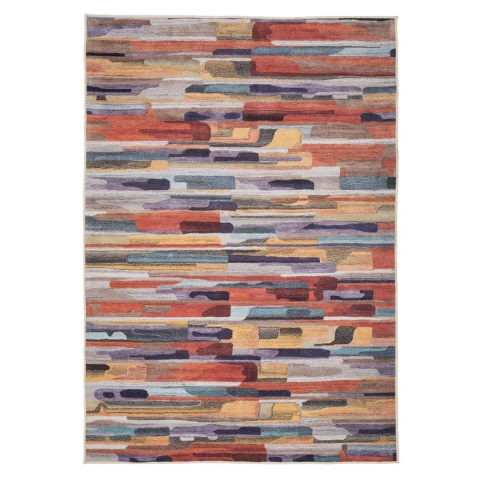 Washable Vibrant Abstract Rug – Blur