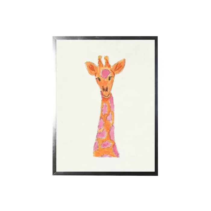 Watercolor Giraffe Framed Art