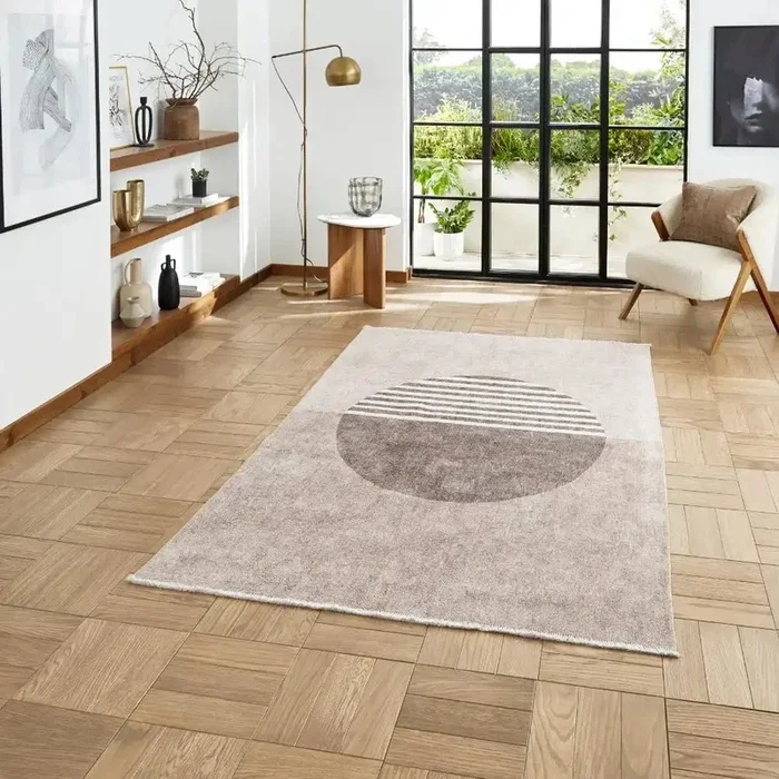 Whisper Think Washable H1067 Beige Rug