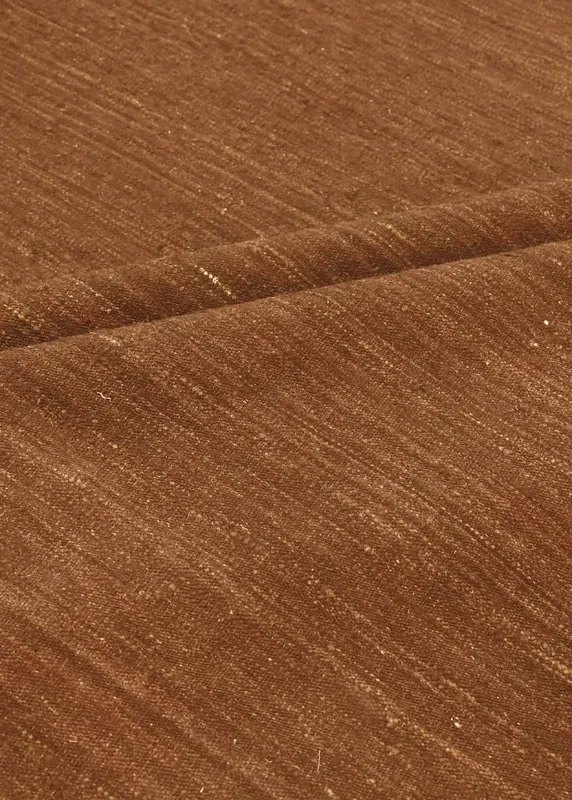 WOOL KILIM SOLID RUSSET