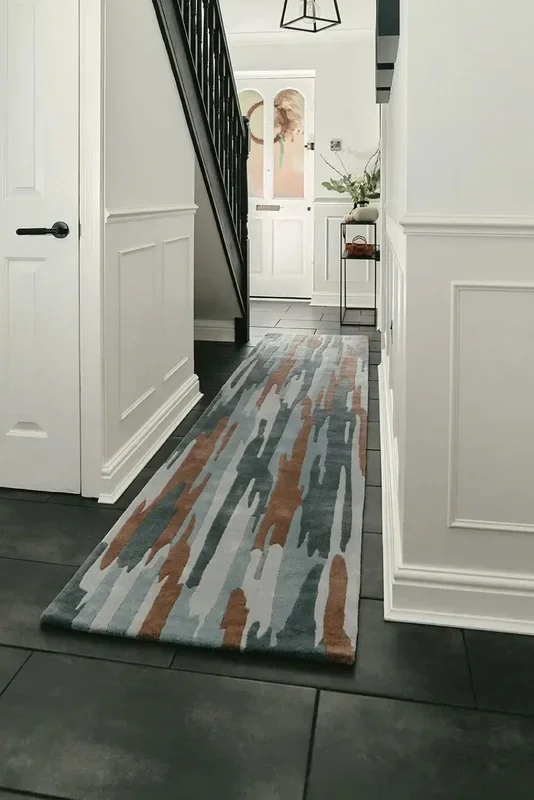 Woven Edge Runners COAST C3-Green/Brown Rug